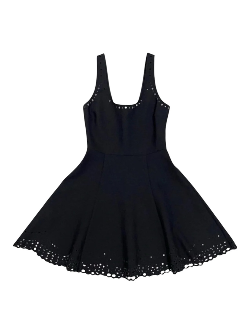 Elizabeth & James Kenton Dress Perforated Laser Cut A-Line Black Women’s size 2